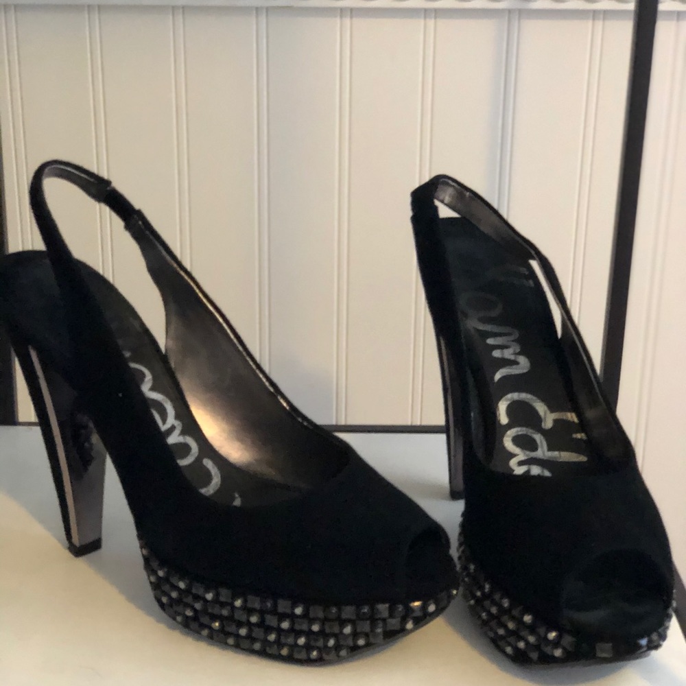 Sam Edelman Yessina black platform heels